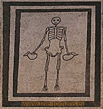 Mosaic of skeleton
