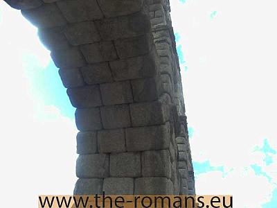 Arch of the aqueduct in Segovia 