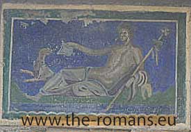 House of the skeleton wallpainting 