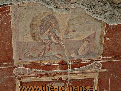 House of the chaste lovers wallpainting 