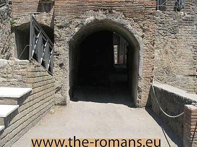 Theatre in Pompeii throughway to the Odeon 