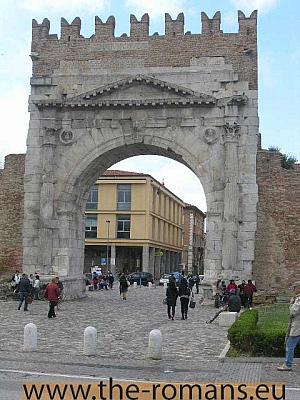 Roman gate in Rimini 