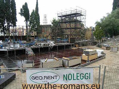 Roman theatre Verona stage 