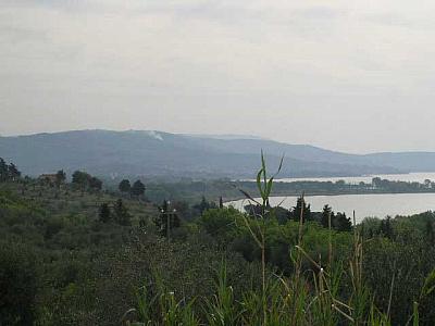 View from the hills at the entrance of the trap 