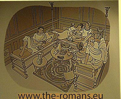 Instruction-plate romans triclinium 