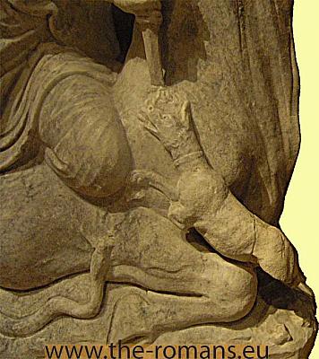 Mithras with dog and snake 