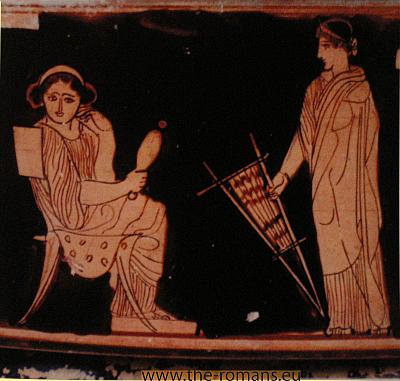 Spinning and weaving women 