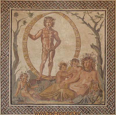 Floor mosaic of Aion 