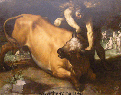 Hercules and Acheloüs by Cornelis Cornelisz. van Haarlem 