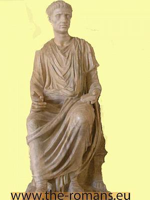 Roman man with stylus and wax tablet 