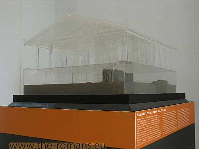 Model of the temple remains 