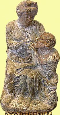 Woman with an old man 