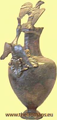 Pitcher with eagle 