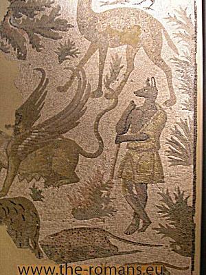 Mosaic with Anubis 