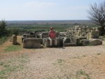 apollonia015 sitting on the remains of the theare